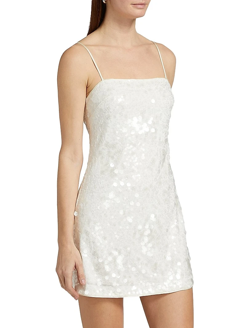 Lollie Sequined A-Line Minidress