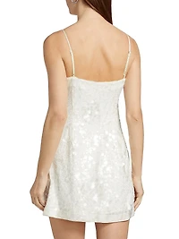 Lollie Sequined A-Line Minidress
