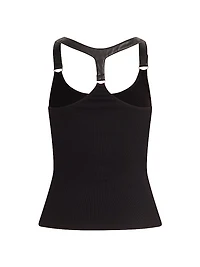 Harness Rib-Knit Racerback Tank