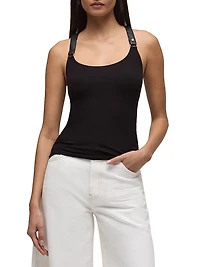 Harness Rib-Knit Racerback Tank