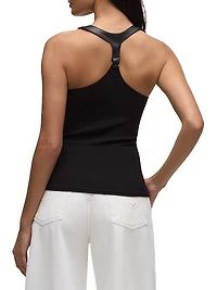 Harness Rib-Knit Racerback Tank