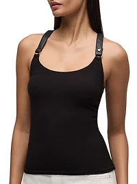 Harness Rib-Knit Racerback Tank