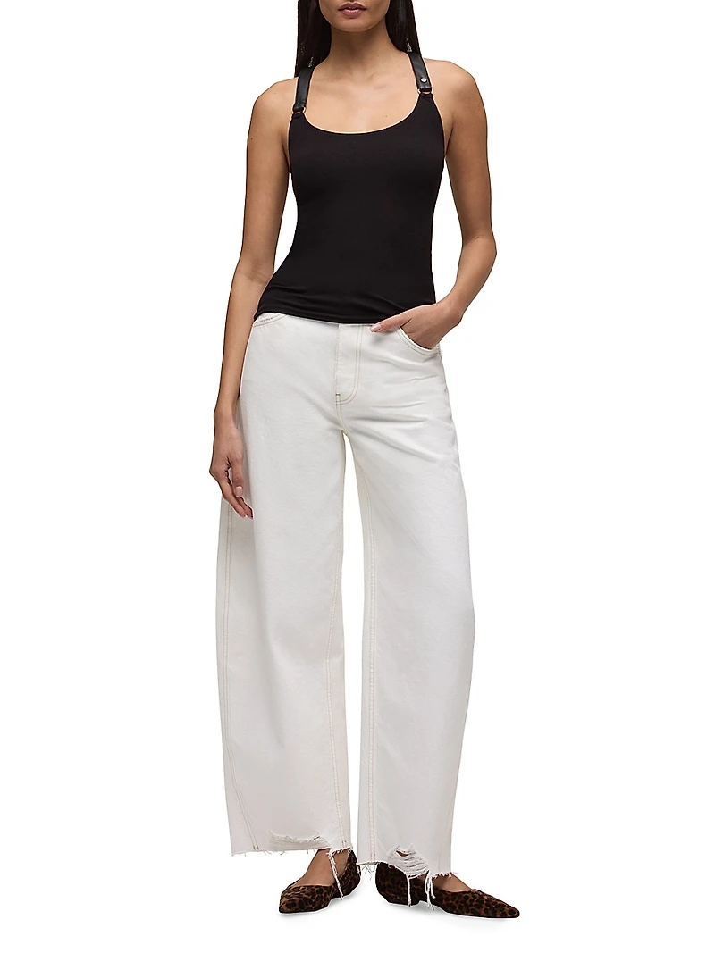 Harness Rib-Knit Racerback Tank