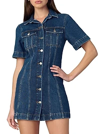 The Denim Tucker Shift Dress