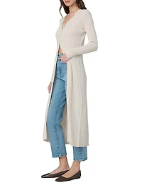 The Ira Linen-Blend Knit Duster Cardigan