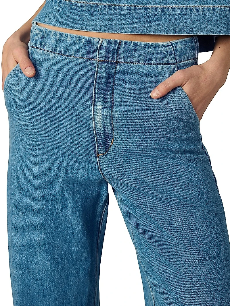The Clean Denim Trousers
