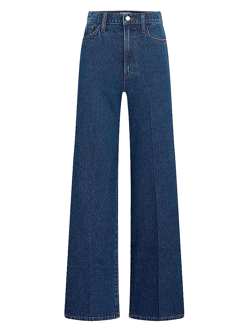 The Mia High-Rise Wide-Leg Ankle Jeans