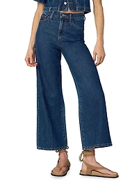 The Mia High-Rise Wide-Leg Ankle Jeans