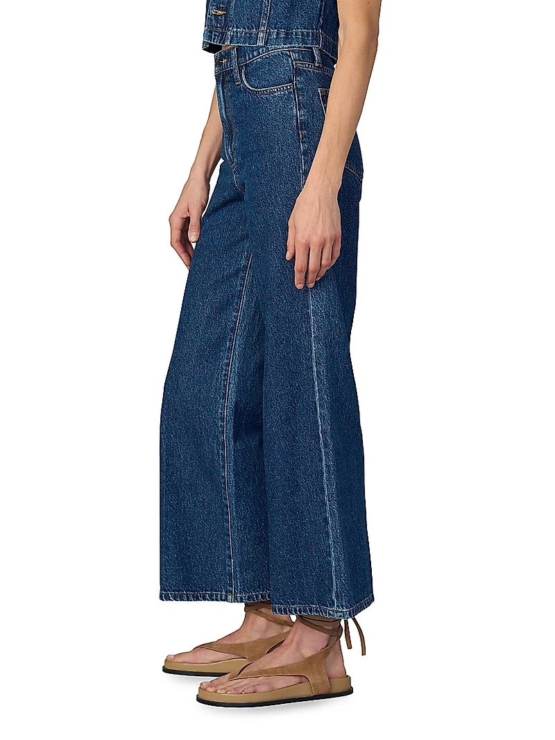 The Mia High-Rise Wide-Leg Ankle Jeans