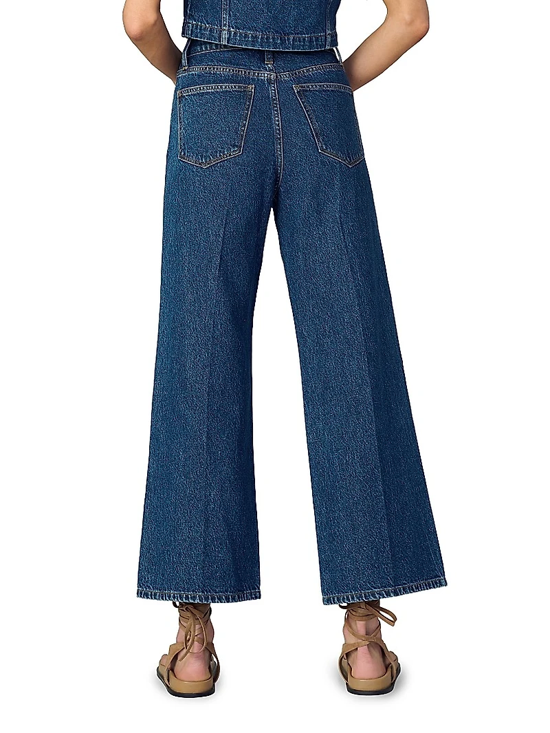 The Mia High-Rise Wide-Leg Ankle Jeans