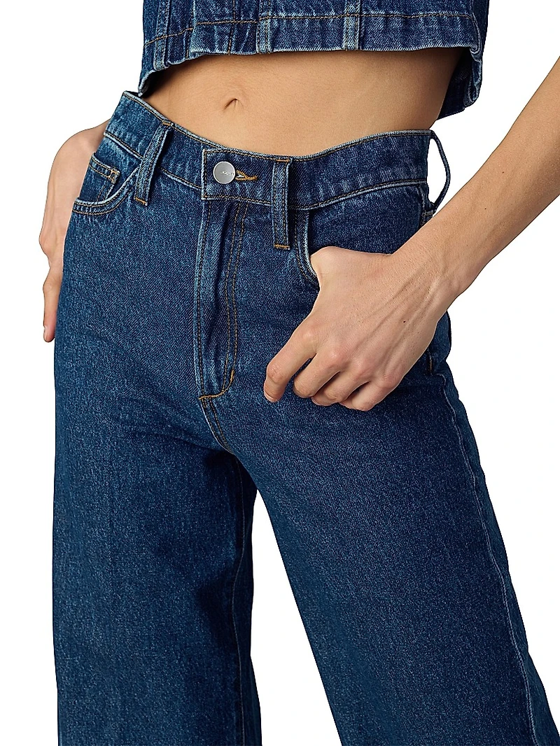 The Mia High-Rise Wide-Leg Ankle Jeans