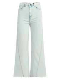 The Twisted Mia Wide-Leg Ankle Jeans