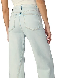 The Twisted Mia Wide-Leg Ankle Jeans