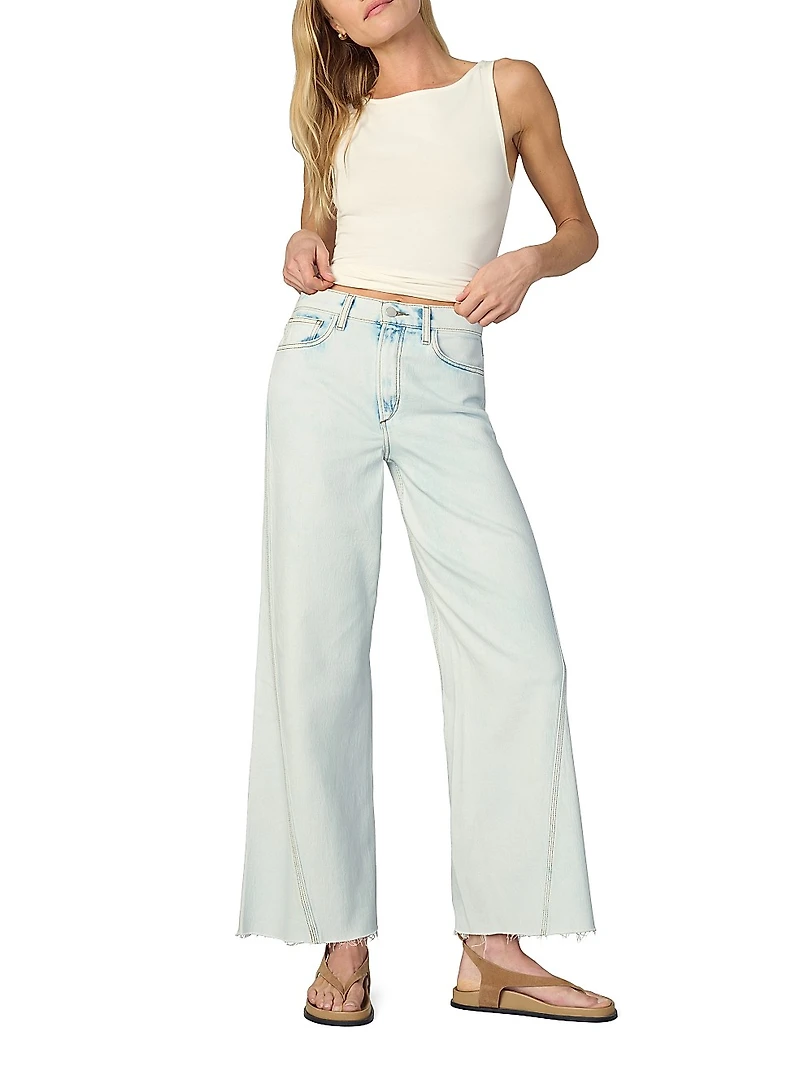 The Twisted Mia Wide-Leg Ankle Jeans