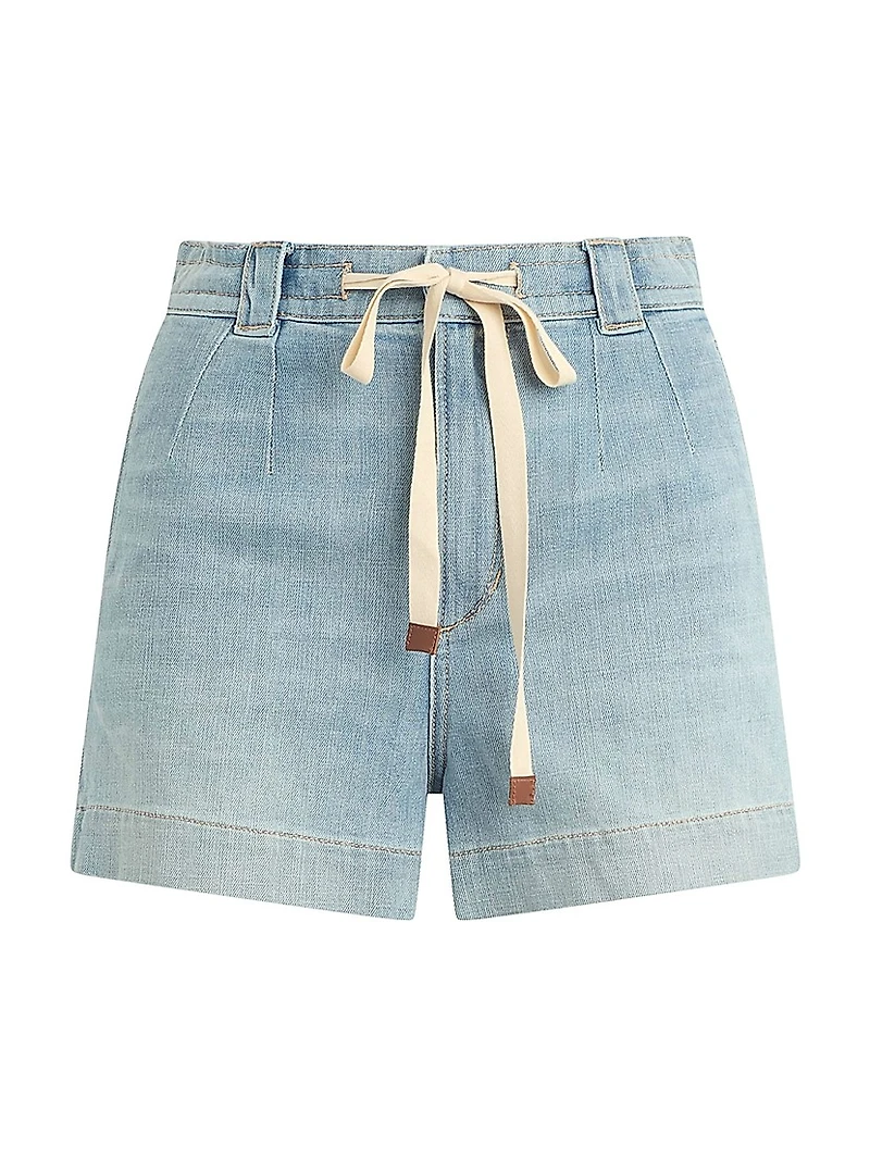 The Addison Drawstring Denim Shorts