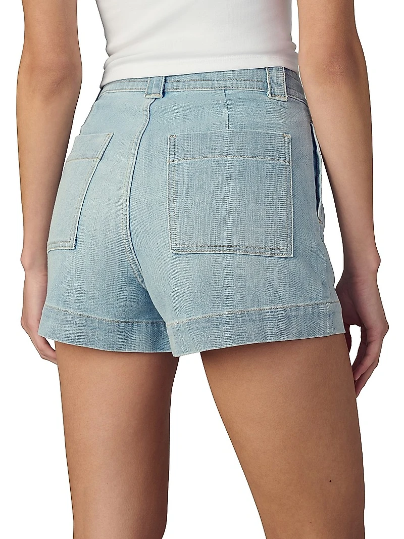 The Addison Drawstring Denim Shorts