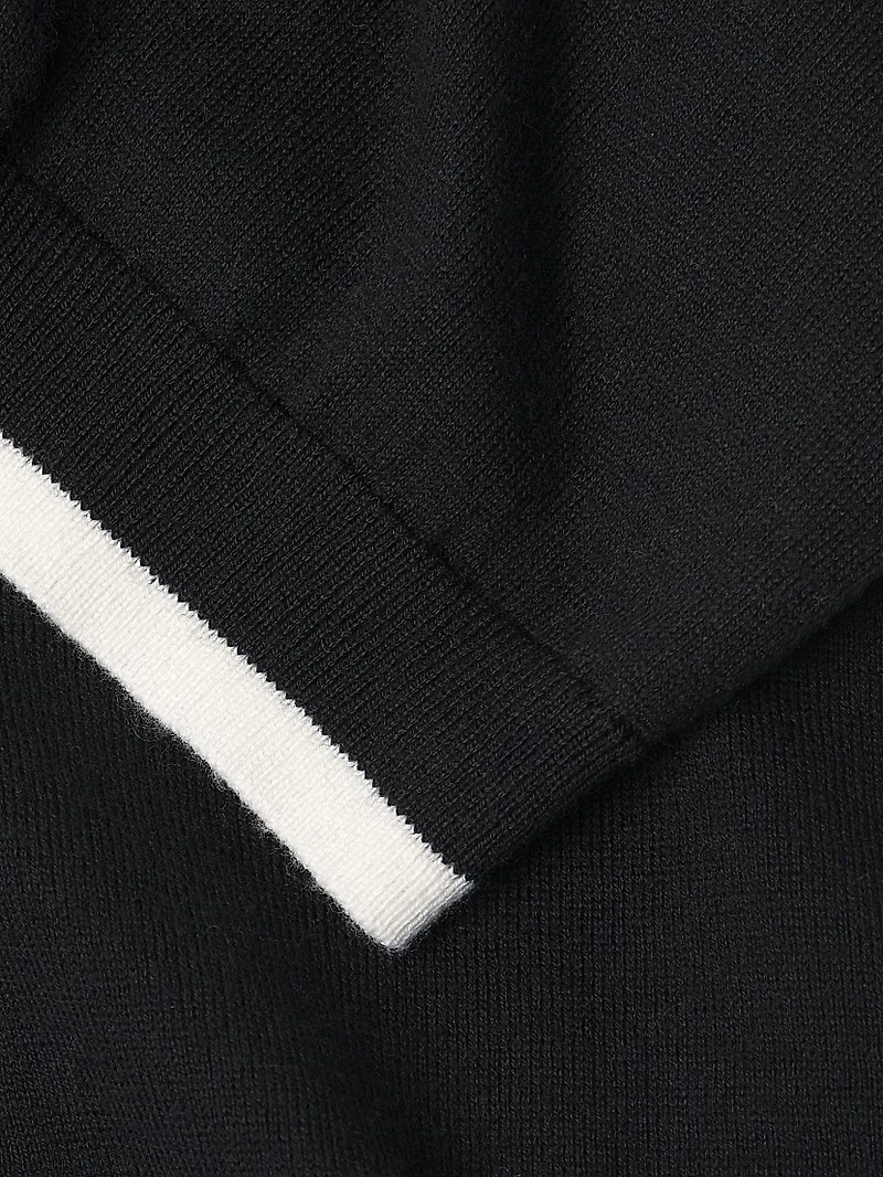 V-Neck Cotton-Cashmere Sweater