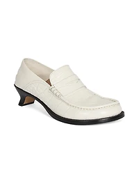 45MM Croc-Embossed Leather Pumps
