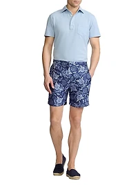 Custom-Slim-Fit Washed Piqué Polo Shirt