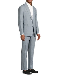 Kent Hand-Tailored Glen Plaid Suit