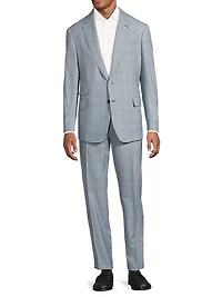 Kent Hand-Tailored Glen Plaid Suit