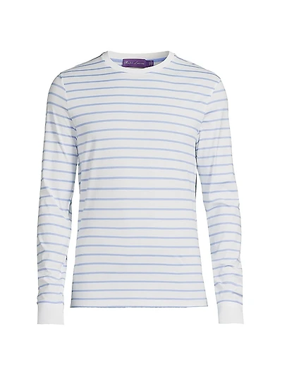 Striped Lisle Long-Sleeve T-Shirt
