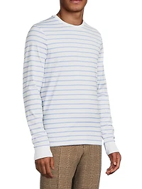 Striped Lisle Long-Sleeve T-Shirt