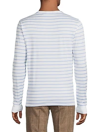 Striped Lisle Long-Sleeve T-Shirt