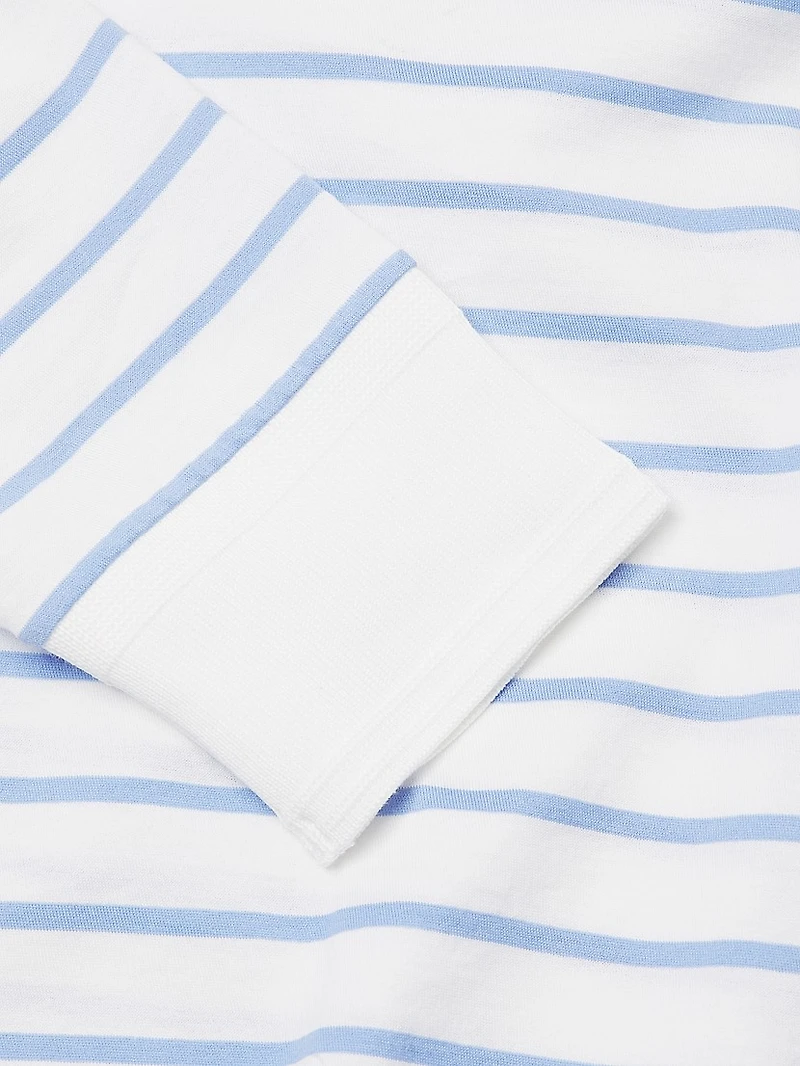 Striped Lisle Long-Sleeve T-Shirt