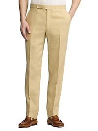 Gregory Hand-Tailored Linen-Silk Trousers