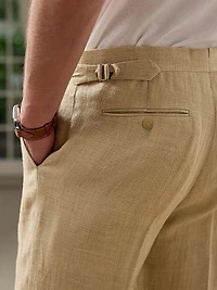 Gregory Hand-Tailored Linen-Silk Trousers