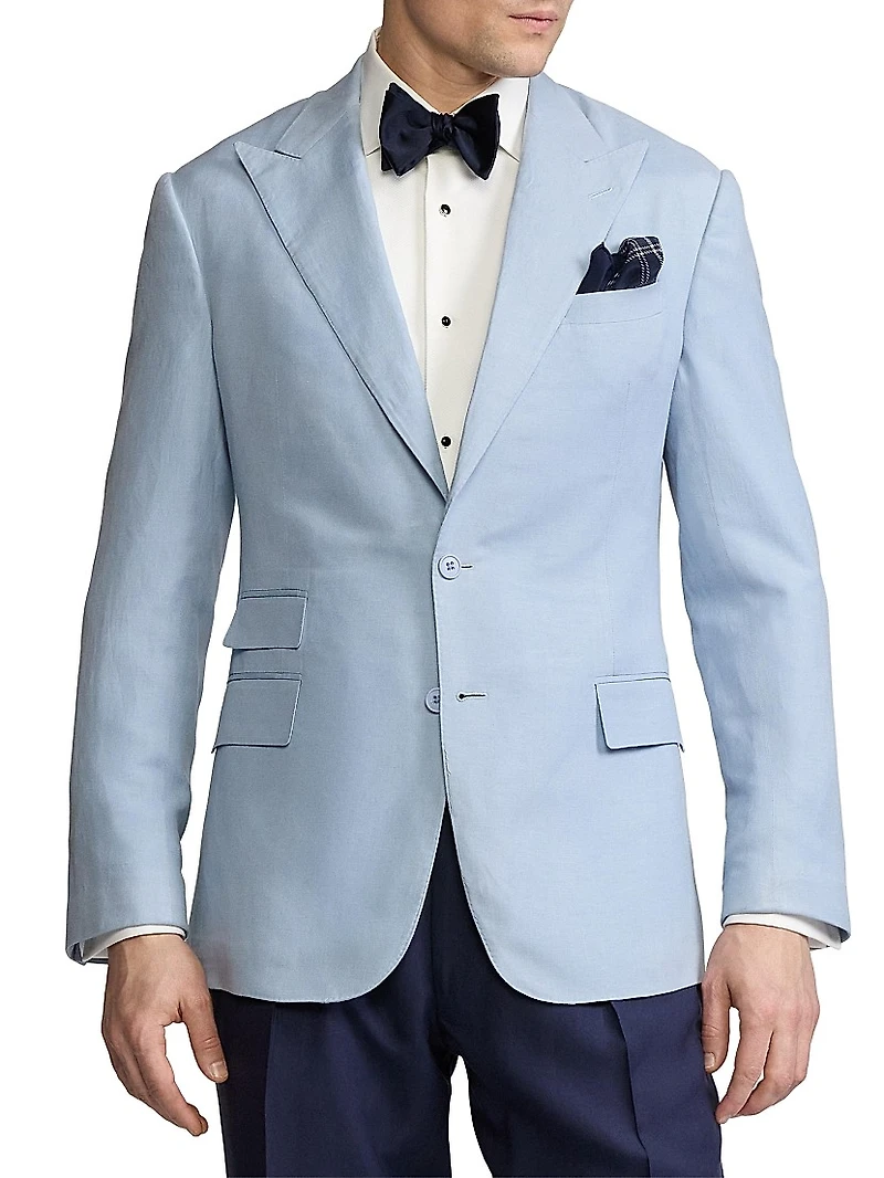 Kent Hand-Tailored Silk-Linen Jacket