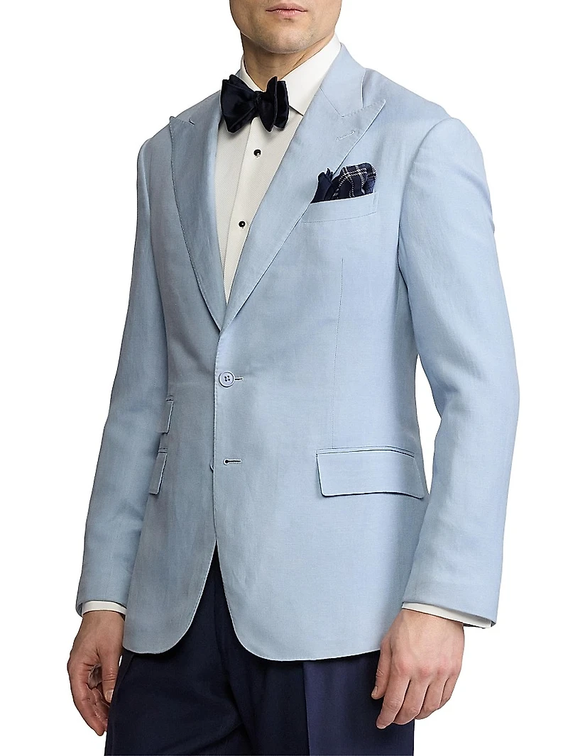 Kent Hand-Tailored Silk-Linen Jacket