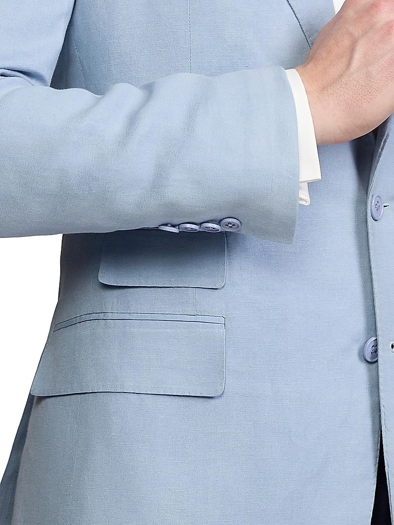 Kent Hand-Tailored Silk-Linen Jacket