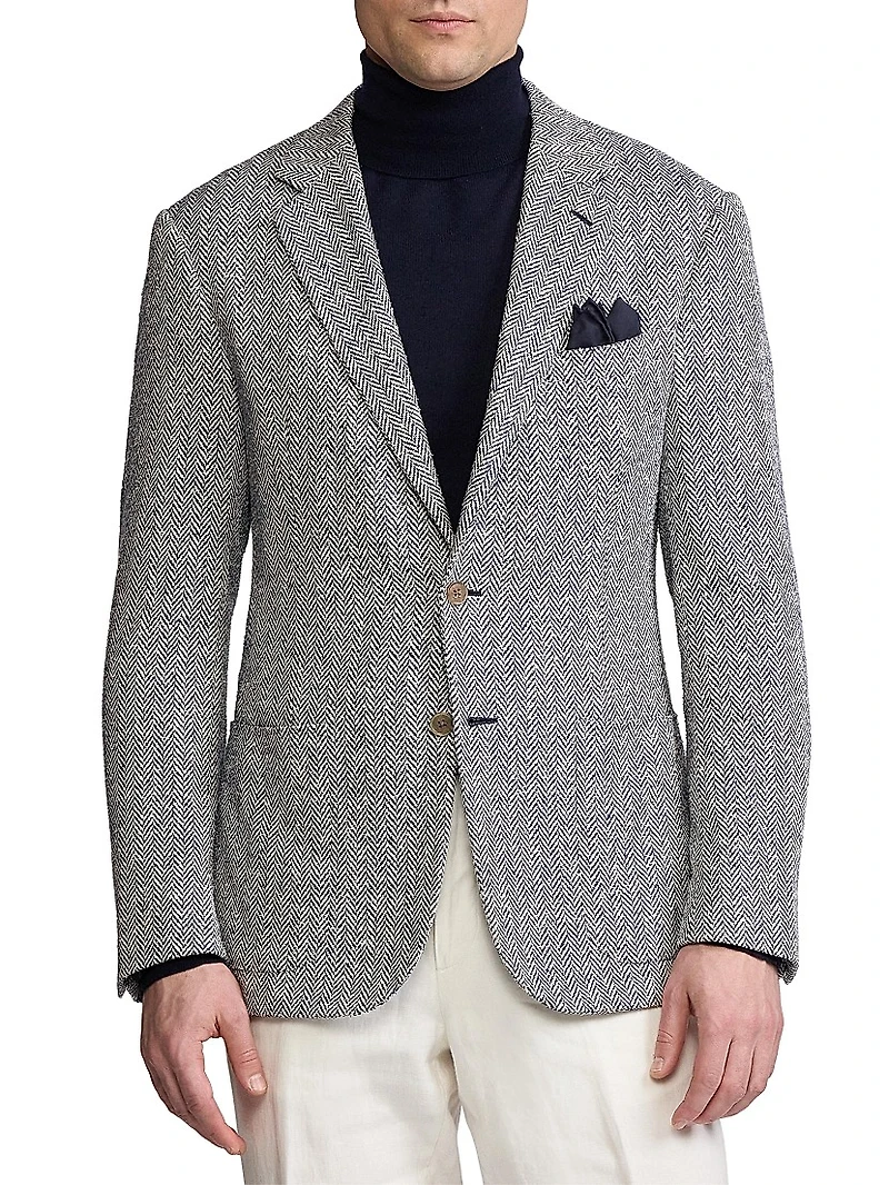 Kent Hand-Tailored Herringbone Jacket