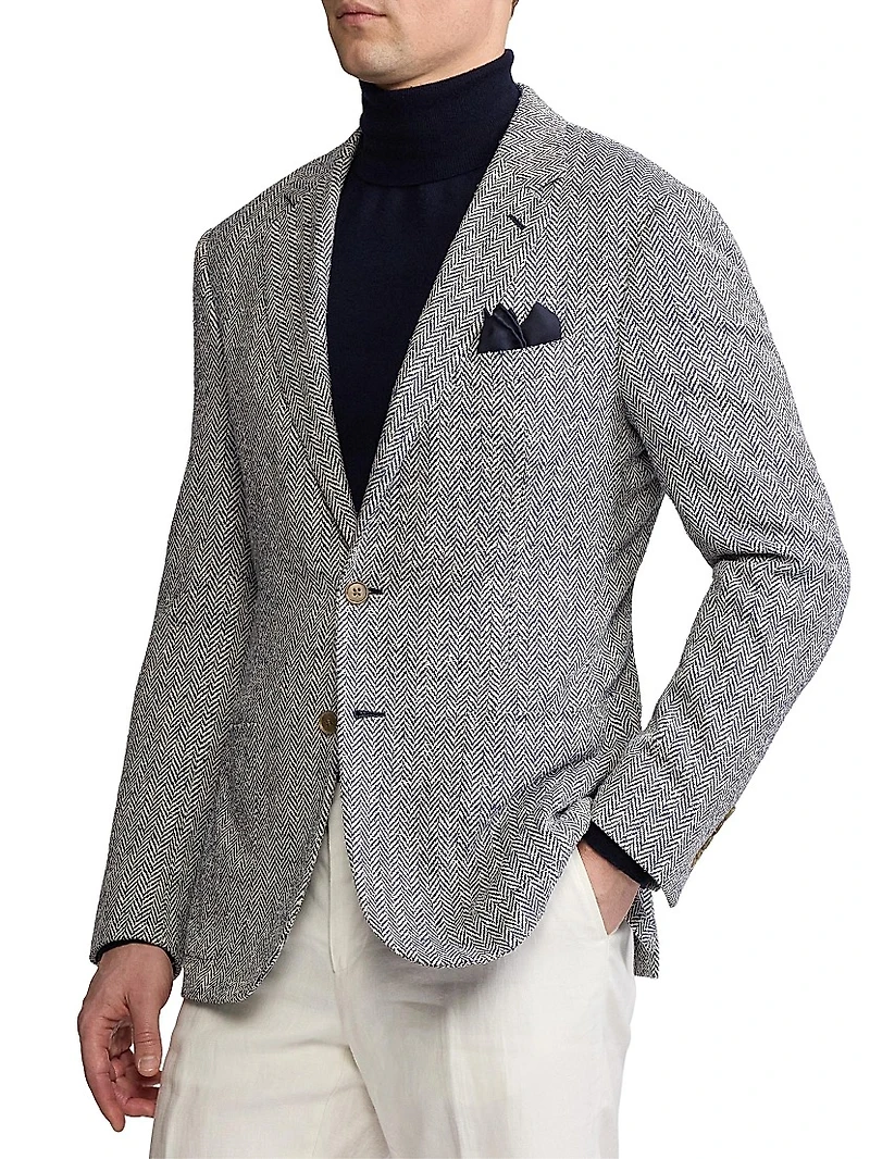Kent Hand-Tailored Herringbone Jacket