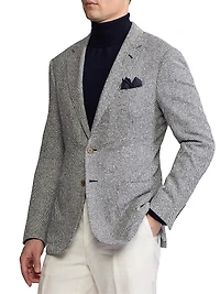 Kent Hand-Tailored Herringbone Jacket