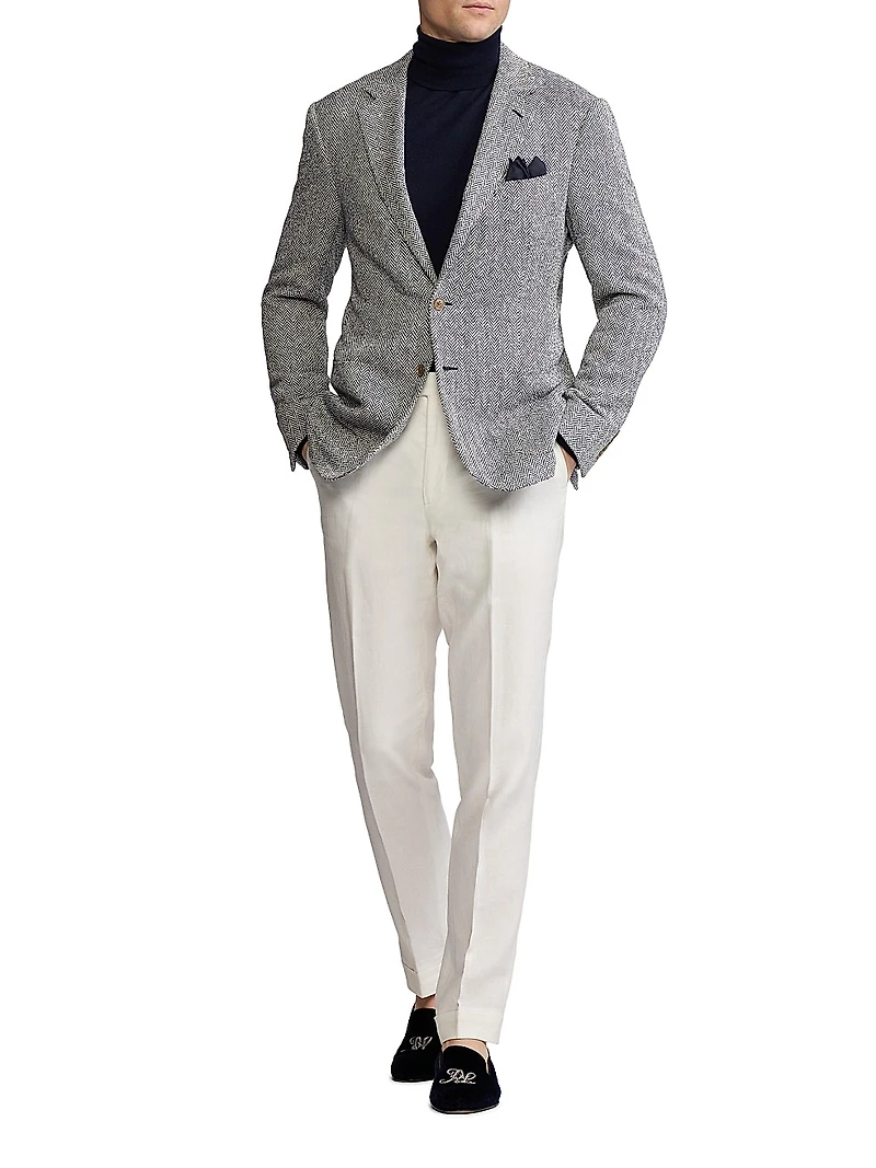 Kent Hand-Tailored Herringbone Jacket