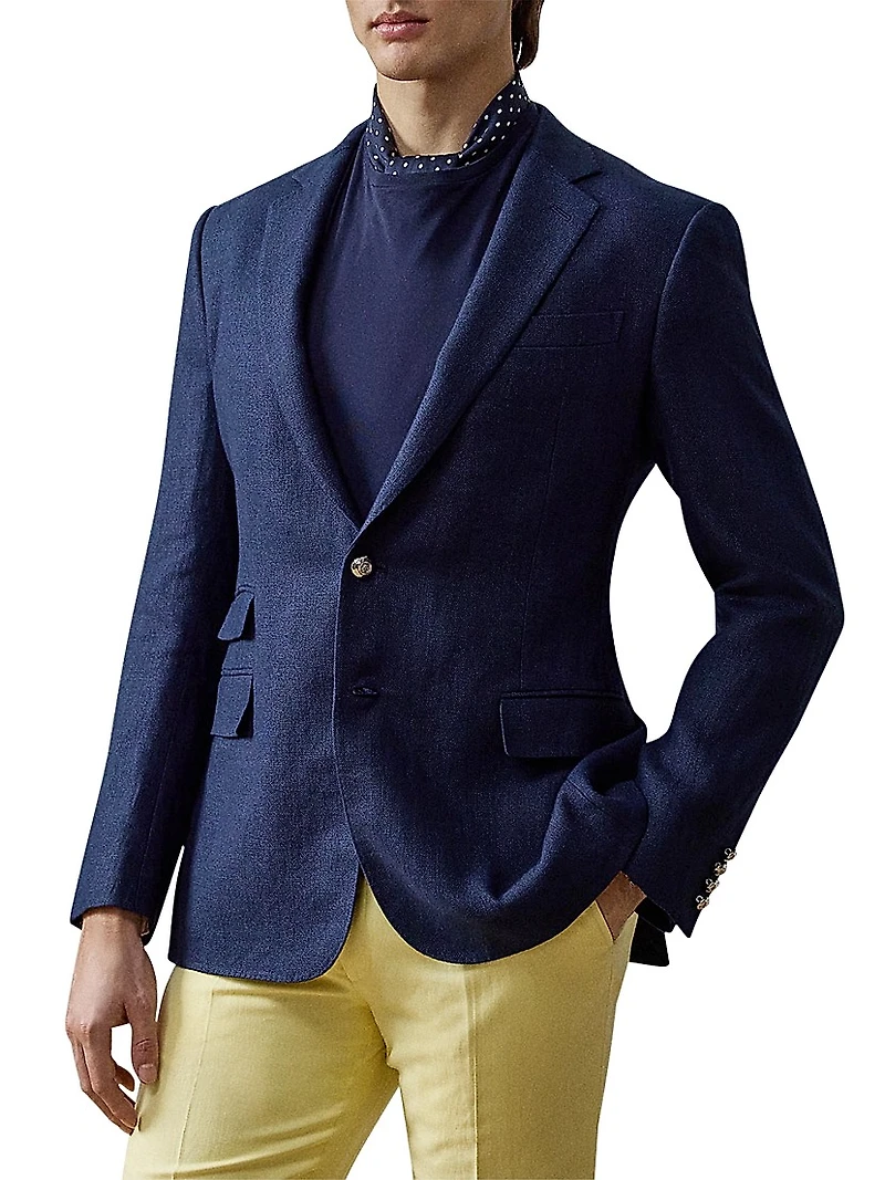 Kent Hand-Tailored Linen Suit Jacket