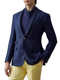 Kent Hand-Tailored Linen Suit Jacket