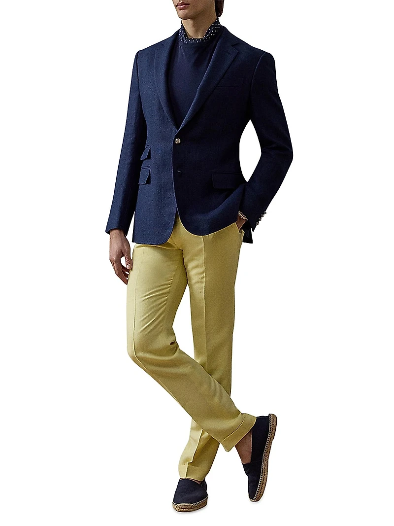 Kent Hand-Tailored Linen Suit Jacket