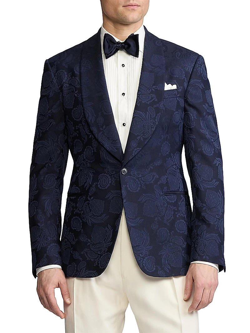 Kent Hand-Tailored Paisley Jacket