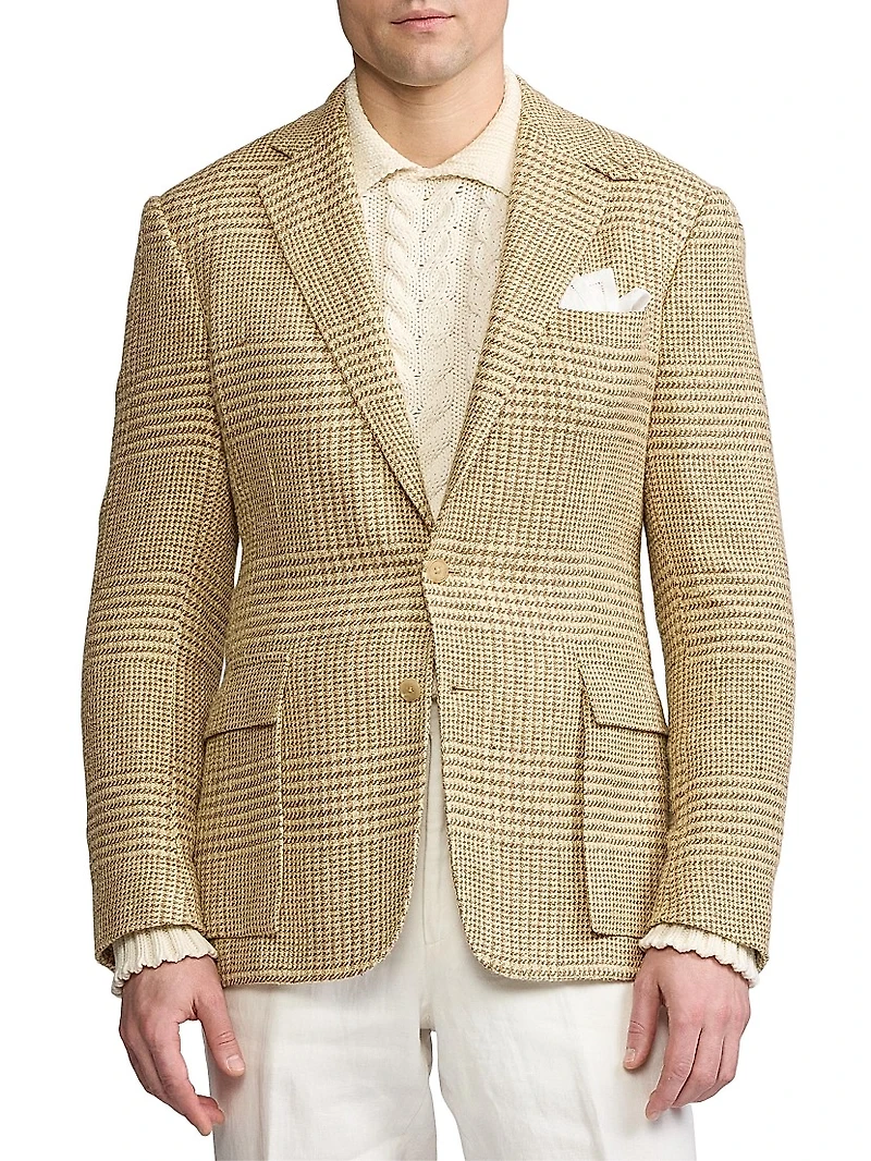 Kent Hand-Tailored Glen Plaid Sportcoat