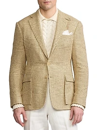 Kent Hand-Tailored Glen Plaid Sportcoat