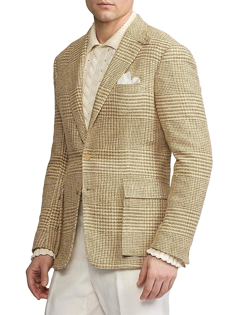 Kent Hand-Tailored Glen Plaid Sportcoat