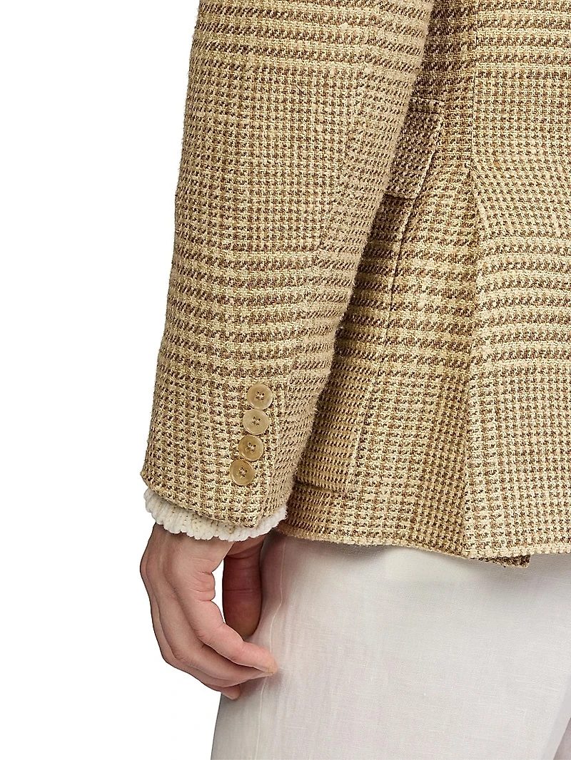Kent Hand-Tailored Glen Plaid Sportcoat