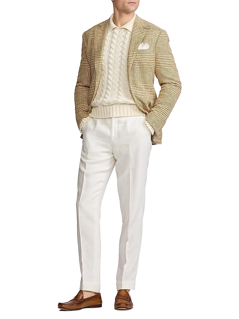 Kent Hand-Tailored Glen Plaid Sportcoat