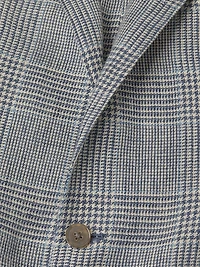 Kent Hand-Tailored Plaid Linen Jacket
