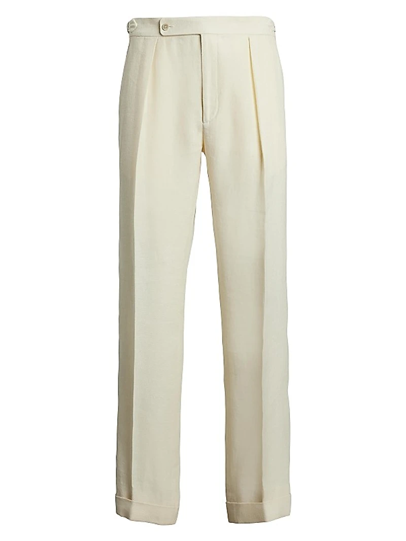 Gregory Handmade Panama-Weave Trousers