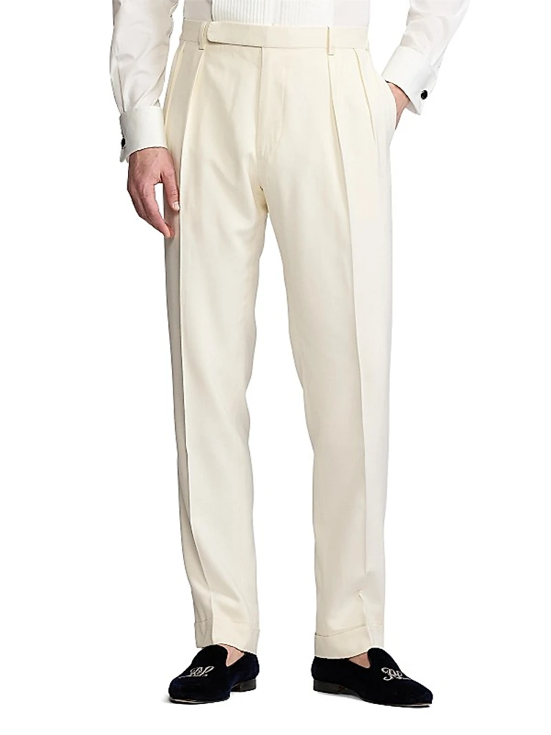 Gregory Handmade Panama-Weave Trousers